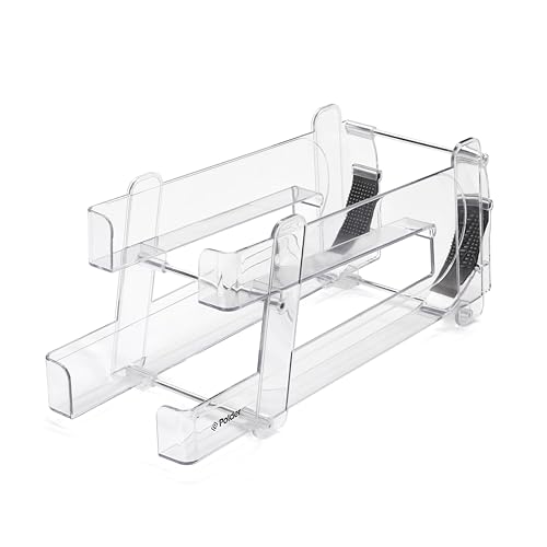 Polder Gravity Feed Can Dispenser, BPA-Free Plastic Beverage and Drink Dispenser, Holds Up to 10 Soda Cans, Ideal for Refrigerators and Countertops, Fridge Organizer, 14