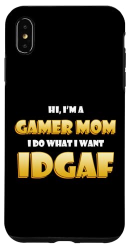 Gamer Mom IDGAF Funny Gaming Cosplay Costume Video Game Moms �X�}�z�P�[�X iPhone XS Max �p