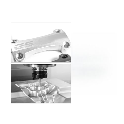 Elevadores manillar motocicleta con cubierta de abrazadera superior de aluminio 7