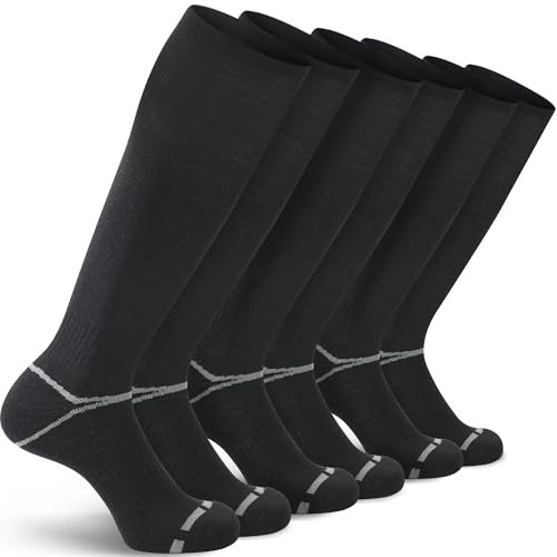 3 Pack Soccer Softball Baseball Socks Football Socks for Youth Men and Women