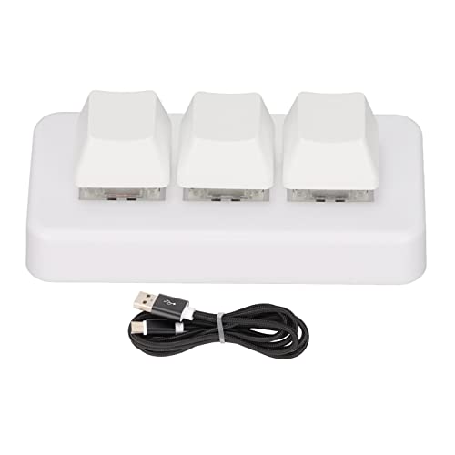 Clavier programmable mécanique RVB Domary mini macropad USB blanc