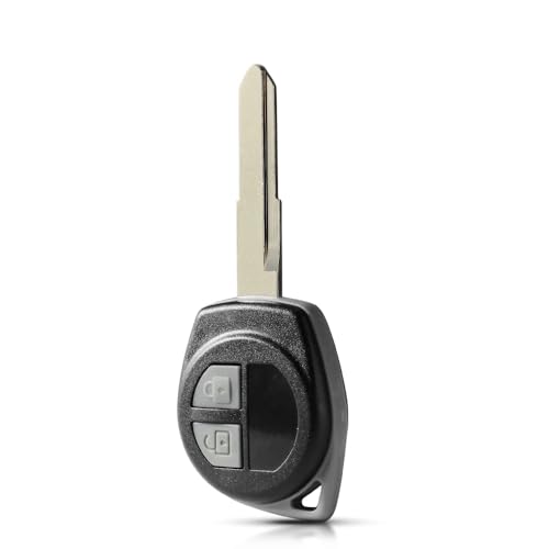 Carcasa Mando Llave de Coche 2 Botones, Compatible con Suzuki Swift, Opel Agila, Suzuki Grand Vitara, Celerio, Ignis, Jimny, SX4 S-Cross, Alto V, Splash, Liana, Baleno,Nissan Pixo, Fiat