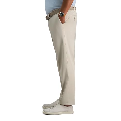 Haggar Sport Men's Big & Tall Straight Fit Travel Performance Stretch Pant - image 2