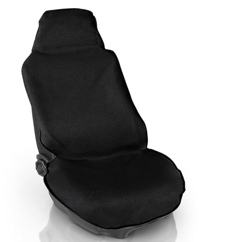 Maxmoc Autositzschoner, Wasserdicht Autositzbezüge, Sitzbezüge Auto Schwarz, Universell Schonbezug Vordersitze, Sitzschoner Auto Werkstattschoner für Werkstatt, Arbeit, Sport