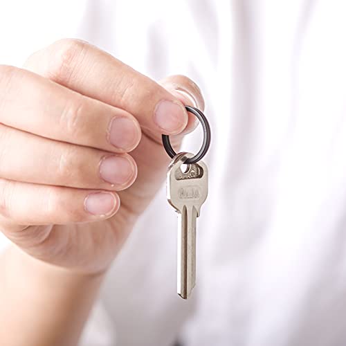 Image of FEGVE Titanium Key Chain Rings Split Rings 4 Pack - Durable, Lightweight and Corrosion-Resistant Keyrings for Home & Car Keys