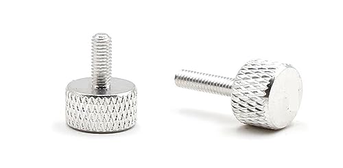 5-10個/ロット M3 M4 M5 M6*6/8/10/12/16/20 カラフルアルミローレット手締めつまみネジ(Sliver,10MM_M3 10PCS)