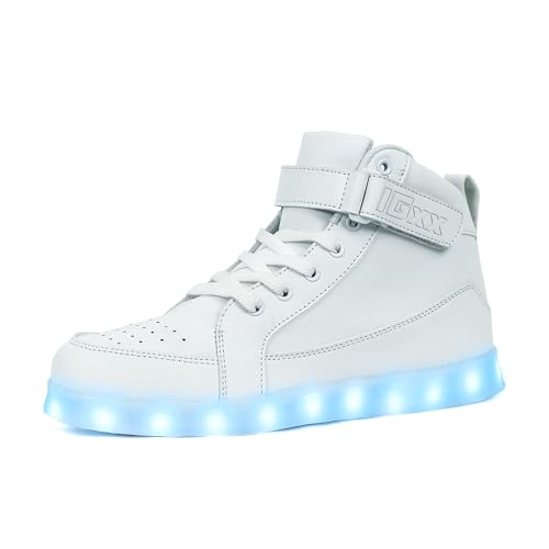 Image of IGxx LED Light Up Shoes for Men USB Recharging High Top LED Sneakers Women Kids