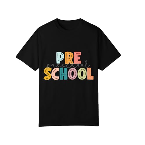 Retro School Shirts Back to School Kids T-Shirt Boys Girls First Day of Preschool Cute Letter Print Crewneck Tops3