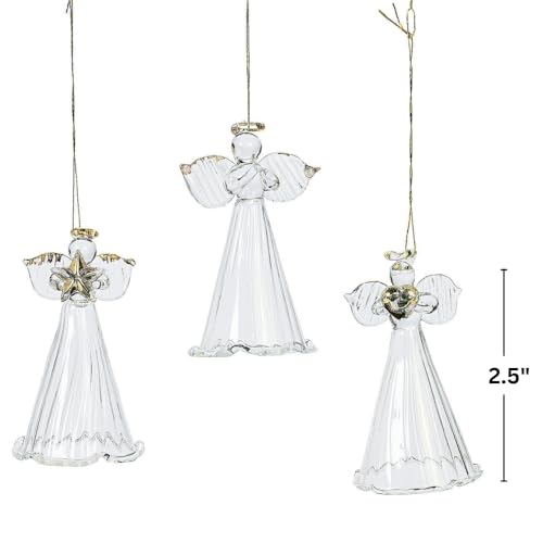 One Dozen Spun Glass Angel Ornaments/CHRISTMAS Tree Ornaments
