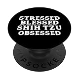 Photo Gallery cane stressato benedetto shih tzu ossessionato popsockets popgrip intercambiabile Photo Gallery cane stressato benedetto shih tzu ossessionato popsockets popgrip intercambiabile