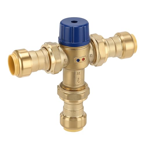 Solimeta Brass 3/4 Inch Thermostatic Mixing Valve