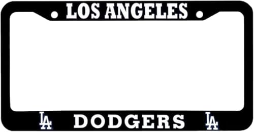 License Plate Frame Holder for LA Dodgers Fans/Cool,Cute,Funny License Plate Frame for Fans/Dodgers License Plate Frame Universal Size 12x6/Ideal License Plate Frame for Men and Women, Black
