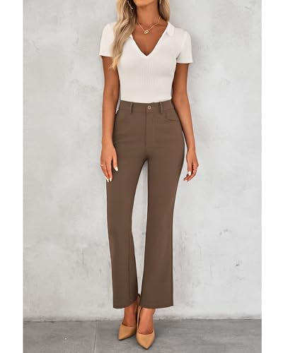 GRAPENT-Bootcut-Dress-Pants-for-Women-High-Waisted-Business-Causal-Elastic-Waist-Stretch-Flare-Work-Trousers-Dress-Pants 319+zkD89RL