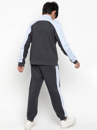Image of Li'l Tomatoes Boys Fleece Winter Tracksuit Set | Full Sleeve Sweatshirt & Track Pant | Soft & Warm | 7-16 Years
