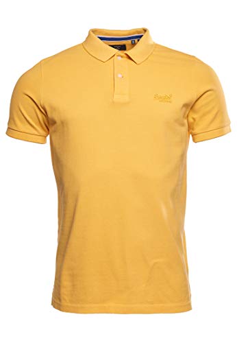 Superdry Herren Vintage Pikee-Polohemd aus Bio-Baumwolle Utah Gold XL