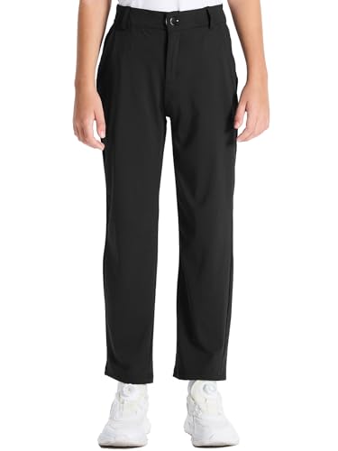 DEVOROPA Youth Boys Golf Pants Stretch Flat Front Dress Athletic