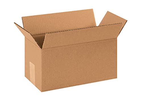 Image of Secure Seal - 12x6x6 Pack of 100 Corrugated Cardboard Packing Shipping Mailing Moving Carton Boxes