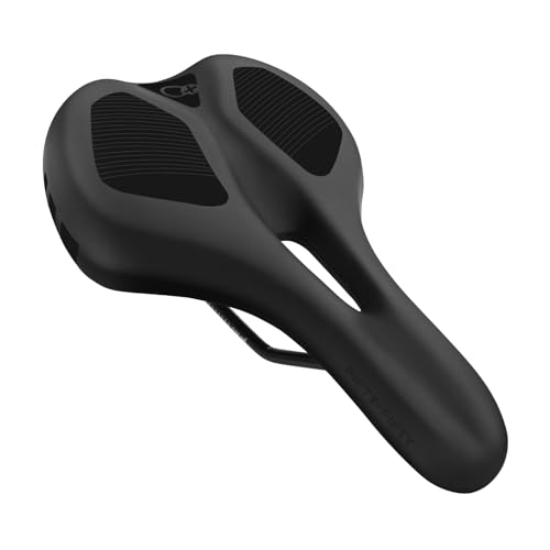 FIFTY-FIFTY Mountain Bike Saddle, Comfortable Memory Foam Padded Bicycle Seat, Breathable Waterproof...