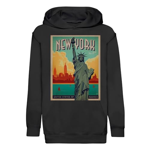Hoodie enfant New York affiche rétro - Le cadeau d'anniversaire idéal