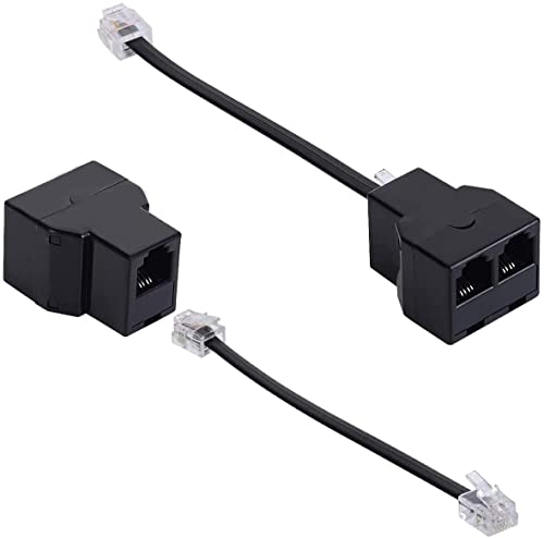 [Materiale resistente] Adattatore per cavo telefonico isolamento interno in PVC di alta qualità, forte capacità anti-interferenza, conduttore in rame privo di ossigeno, design ad alta fedeltà, squisita fattura.