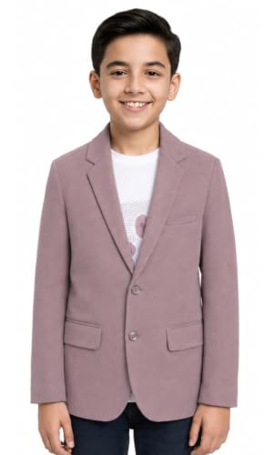 Image of CHARCHIT Boys Regular Fit Plain Blazer and T-Shirt