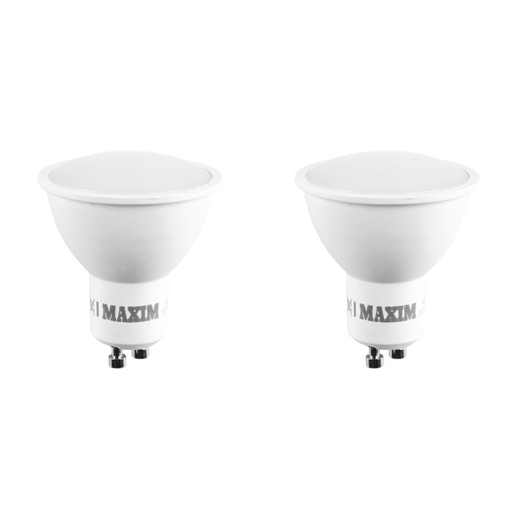 MaximLED Bulbs, GU10, 5 W, Daylight White Pack of 20 50MLGU10DL5X10