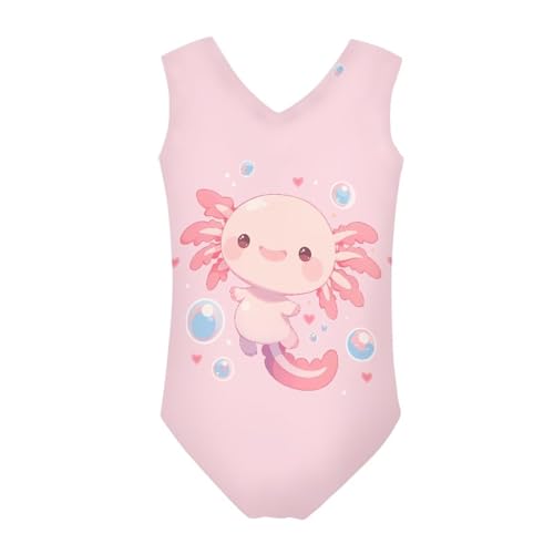 Image of Mumeson Girls One Piece Swimsuits Lightweight V-Neck Swimwear Bathing Suits for Little Girls 3-14 Years