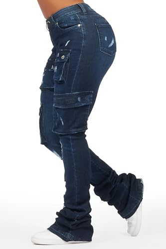 Women's Noor Cargo Super Stacked Jean4