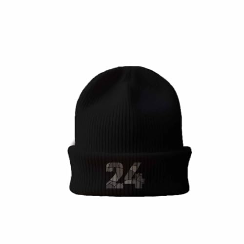 Bonnet 24 Number cuffed beanie black idéal pour vos sorties urbaines par temps froid