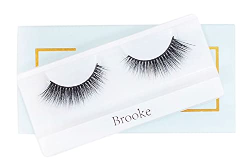 b.lashed 3D Mink Cruelty-Free Natural Reusable False Eyelashes with Flexible Cotton Band (Brooke)