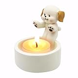 MOONDKIST Candle Holder, Cartoon Animals Candle Holder Decor, Cute Resin Candlestick Holders, Girl Gifts for Wome (Dog)