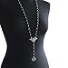 CATSELURRY Necklace Silver Flying Bat Pentagram Necklace Black Rosary Necklace Jewelry Gothic Halloween Necklace Fashion Jewelry for Women