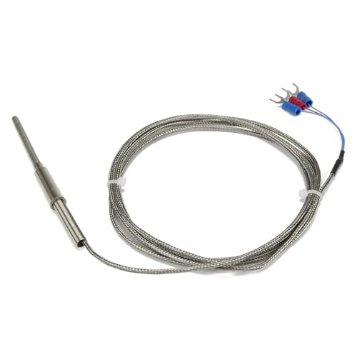 Sonda flexible de 50 mm PT100 RTD con cable de 2 m para control térmico industrial 5