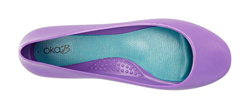 Oka-B Women's Taylor Shiny Flats, Iris Shiny, Size 10 M2