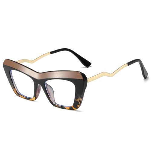 Lunettes carrées monture punk transparente légère avec verres rétro clairs