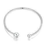 XYNSNDB Anillos para niñas Adolescentes, Pulsera elástica de Ley 925, Brazalete para Mujer, Pulsera de joyería de Lujo