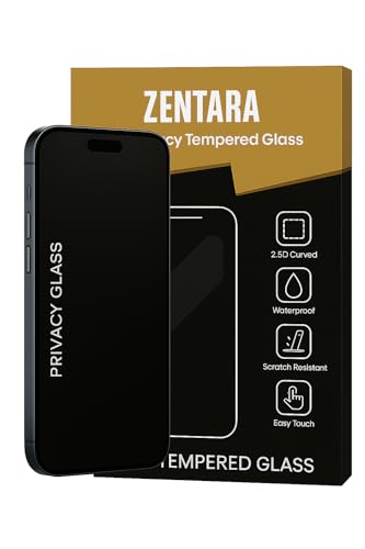Image of ZENTARA Military-Grade Gorilla Privacy Glass Compatible For iPhone X /XS / 11 PRO (BLACK) 9H Hardness, HD Clarity, Case Friendly, Easy Installation, Ultra Clear, Edge-to-Edge Protection, Scratch Resistant, Pack Of 1