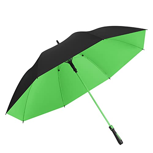 Großer Golfschirm, 52 Zoll, Automatisch Öffnender, Winddichter Stockschirm, Doppeltes Schirmtuch, Wasserabweisend, Schnell Trocknend, Mit Langem Griff, 8 Rippen Cover