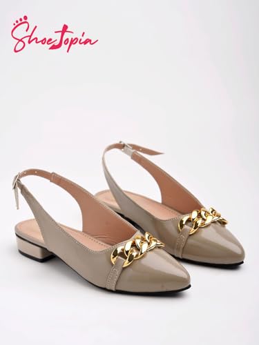 Image of Shoetopia Women Buckle Ballet Flat