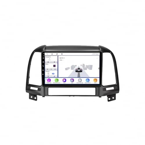 Radio Coche para Hyundai Santa Fe 2006-2012 con Carplay Android Auto Inalámbrico