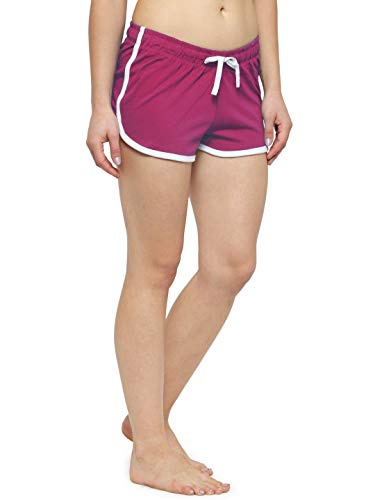 Image of KOTTY Solid Women Purple Night Shorts (Purple,36)