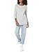 Amazon Essentials Women's Open-Neck Loose-Fit Fleece Tunic Sweatshirt, Light Grey Heather, Medium