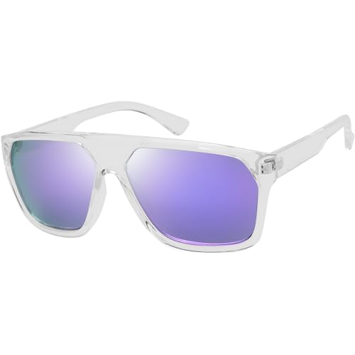 Image of The Fresh Large Oversized Fashion Square Flat Top Sunglasses - Exquisite Packaging