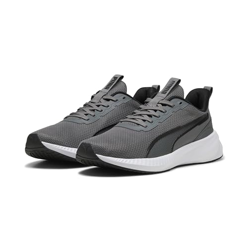 PUMA Unisex Flyer Lite 3 Straßen-Laufschuh, Cool Dark Gray Black White, 42.5 EU