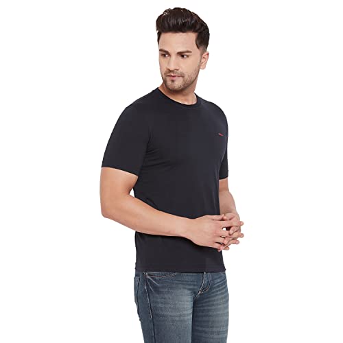 Image of Orewa by OKANE Men's Solid Round Neck Cotton T-Shirt (Pack of 2)