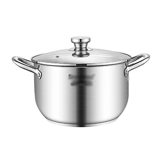 Vapor de acero inoxidable Vapor de vapor inducción de gas Sopa de vapor de vapor de vapor de buque de vapor de 1/2 niveles con alojamiento de cocina de cocina de tapa de vidrio (color: A, tamaño: