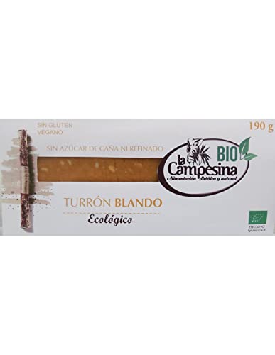 Campesina Turron Eco S/A Vegano Blando 190 Gr Turron Sin Gluten Eco Sin Azucar De Caða Ni Refina Campesina 300 g