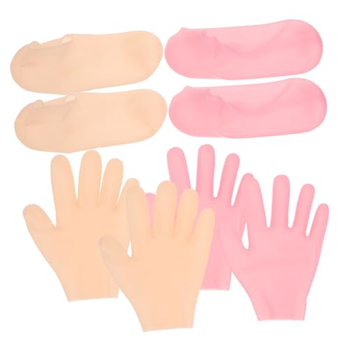 DRESSOOS Mascarillas Para Pies Exfoliante Calcetines Hidratantes Para Pies Secos y Agrietados Mascarilla Para De Silicona Para Cuidado De Spa y Hogar