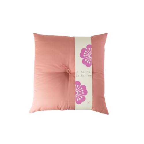 いろはざぶとん 45cm[桜] 綿わた入り カラー座布団 クッション 日本製 天然素材 和室 洋室 インテリア 愛知県 豊橋市 9500円