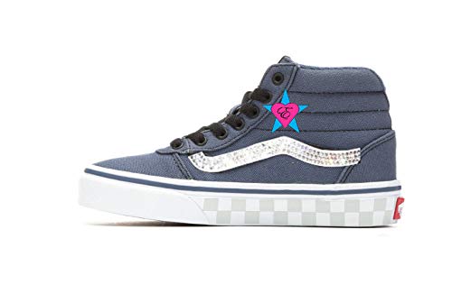 Amazon Com Crystal Bedazzled Vans Little Kid Ward Hi High Top